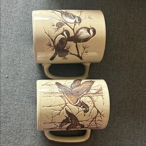Otagiri Bird Design Ceramic Mugs
